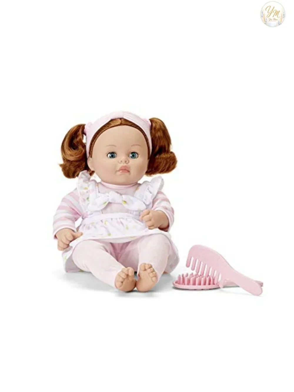 Madame Alexander My Little Girl Doll Polka Dot Pinafore Soft Body Weighted
